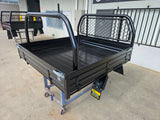 #987 NEW DUAL CAB ALLOY TRAY IN SATIN BLACK