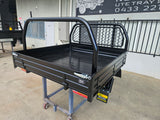 #987 NEW DUAL CAB ALLOY TRAY IN SATIN BLACK