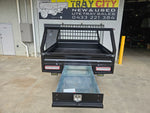 #986 NEW DUAL CAB STEEL TRAY IN SATIN BLACK