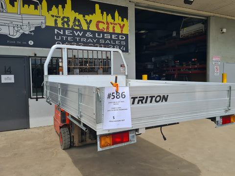 #586 Single cab alloy tray - narrow Triton