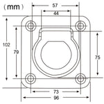 Tie Down Lashing Rings 1000kg rated Zinc Plate