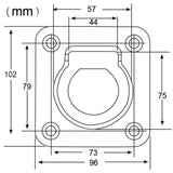 Tie Down Lashing Rings 1000kg rated Zinc Plate